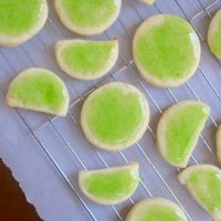 Margarita Cookies with a Tequila Lime Glaze